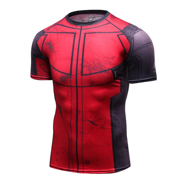 Deadpool Compression 'Comic' Elite Short Sleeve Rashguard