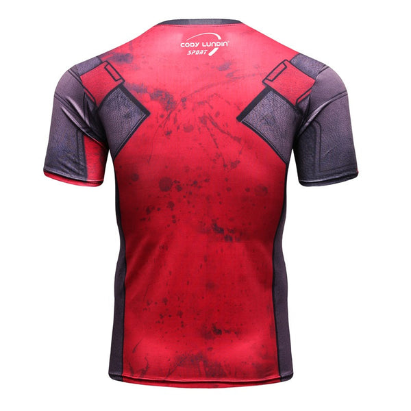 Deadpool Compression 'Comic' Elite Short Sleeve Rashguard