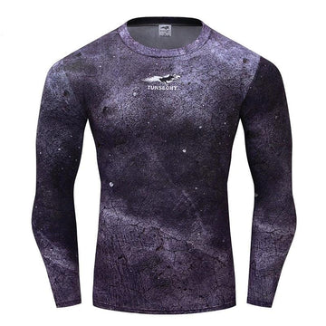 Camouflage Compression Concrete Camo Long Sleeve Rashguard Camouflage Compression Concrete Camo Long Sleeve Rashguard