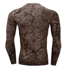 Camouflage Compression 'Desert Flats Camo' Long Sleeve Rashguard