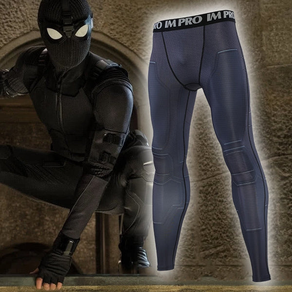 Men's Spider Man Far From Home 'Night Monkey' Compression Leggings Spats