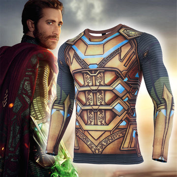 Spider Man Far From Home Mysterio Compression Long Sleeve Rashguard