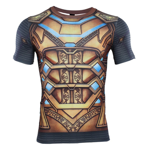 Spider Man Far From Home 'Mysterio' Compression Short Sleeve Rashguard