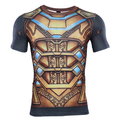 Spider Man Far From Home 'Mysterio' Compression Short Sleeve Rashguard