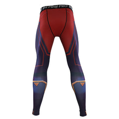 Men's Captain Marvel 'End Game' Compression Leggings Spats