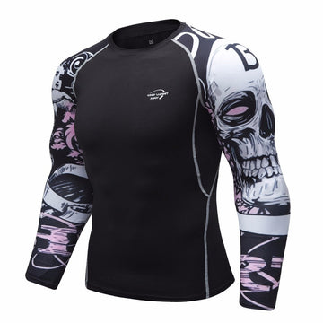 RIP Elite Skull Compression Long Sleeve RashGuard