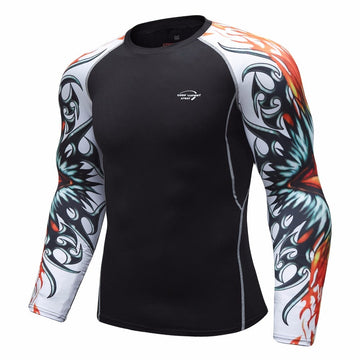 All Seeing Eye Elite Tribal Compression Long Sleeve Rashguard