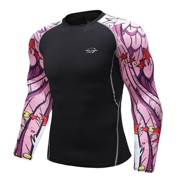 Pink Floyd Tribal Compression Elite Long Sleeve Rashguard