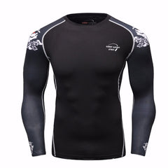 Owl Compression 'Badge' Elite Long Sleeve Rashguard