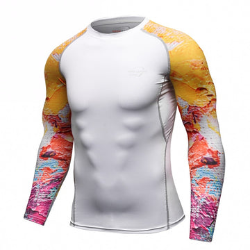 Graffiti Tribal Compression Elite Long Sleeve Rashguard