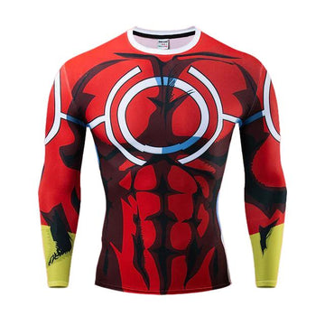 All Might Silver Age My Hero Academia Long Sleeve Compression RashGuard