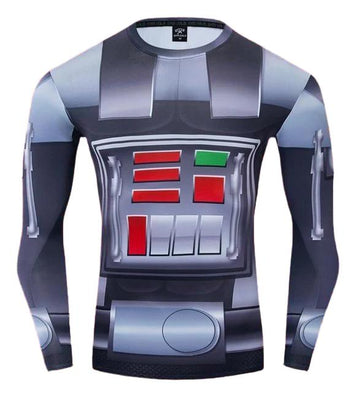 Darth Vader Star Wars Compression Comic Long Sleeve Rashguard