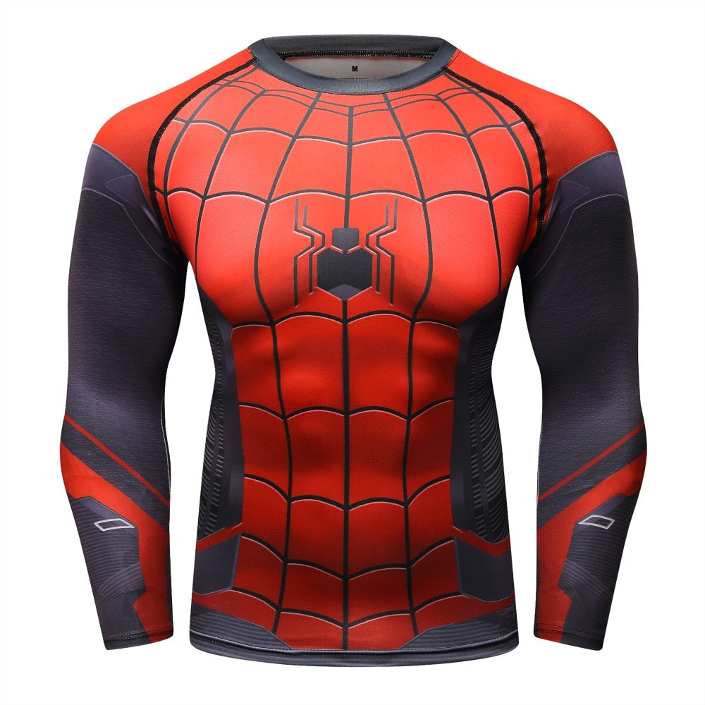 Spider Man Compression 'Far From Home' Elite Long Sleeve Rashguard