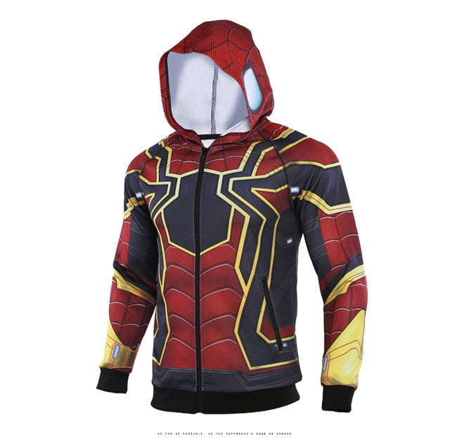 Men's Spiderman 'Far From Home | Iron Spider' Premium Zip Up Hoodie