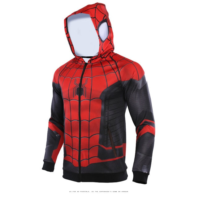 Men's Spiderman 'Far From Home' Premium Zip Up Hoodie