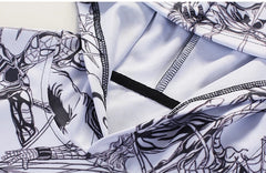 Men's Spiderman 'Hand Drawn Comic | Black and White' Premium Pullover Hoodie