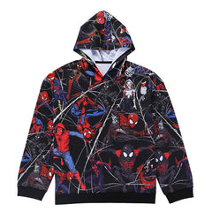 Men's Spiderman Spiderverse 'Hand Drawn Comic | Fully Colored' Premium Pullover Hoodie