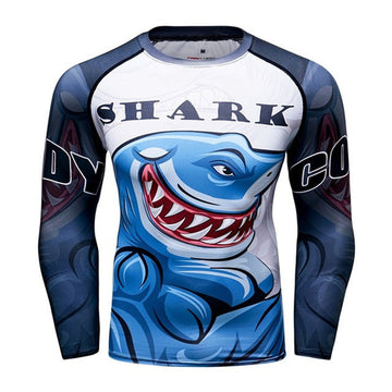 Great White Shark Compression Come At Me Elite Long Sleeve Rashguard
