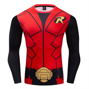 Robin Compression Robin The Boy Wonder Long Sleeve Rashguard