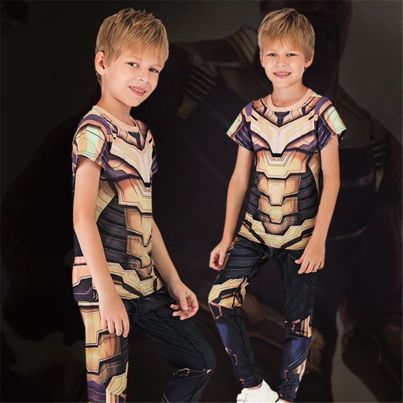 Kids Thanos Compression 'End Game' Rashguard Set
