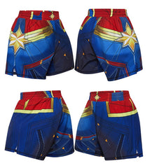 Men's Captain Marvel Muay Thai Boxing Shorts