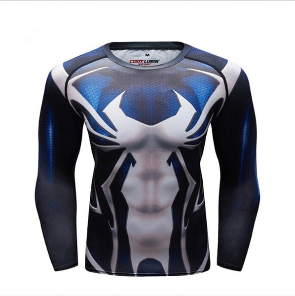 Spider Man Compression 'Symbiote Spider Man' Elite Long Sleeve Rashguard