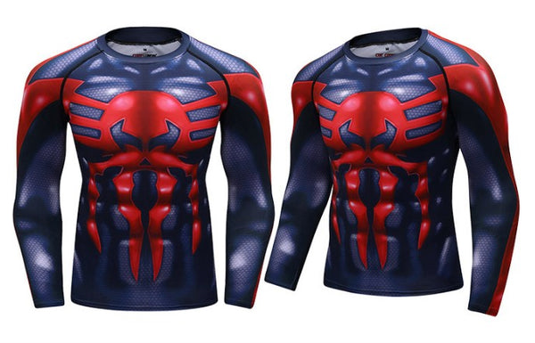 Spider Man Compression '2099' Elite Long Sleeve Rashguard