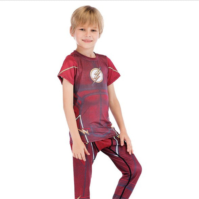 Kids Flash Compression 'Classic' Rashguard Set