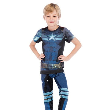 Captain America Kids Classic Rashguard Set