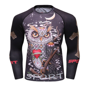 Rashguard Owl Compression Elite Long Sleeve