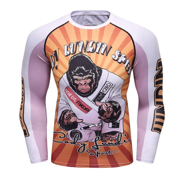 Old School Gorilla Compression Elite Long Sleeve Rashguard