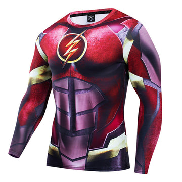 Flash Compression RashGuard Justice League Long Sleeve The