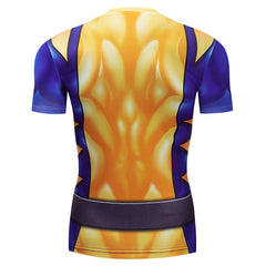 X Men Wolverine Compression '90's Uniform' Short Sleeve Rashguard