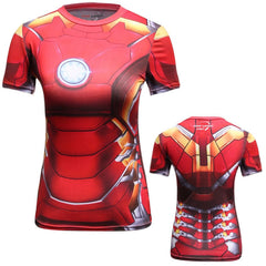 Women's Iron Man Compression Classic Short Sleeve Rashguard