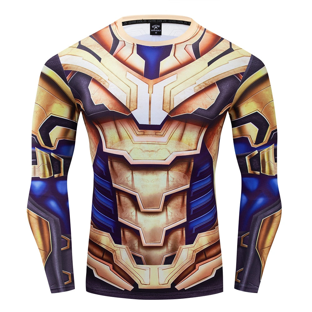Thanos Compression 'End Game | War Armor' Long Sleeve Rashguard
