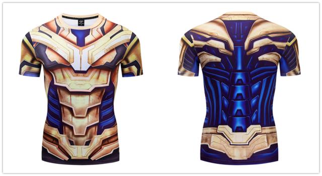 Thanos Compression 'End Game | War Armor' Short Sleeve Rashguard