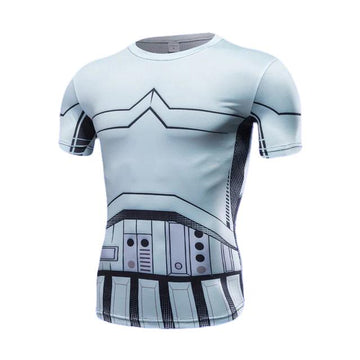 Star Wars Storm Trooper Rashguard Short Sleeve Compression