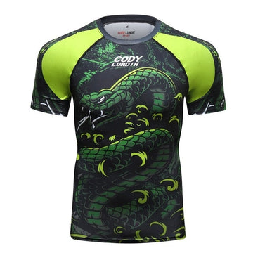 Jungle Viper Snake Compression Elite Short Sleeve Rashguard