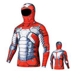 Iron ManCompression 'MK5' Long Sleeve Full Hood Rashguard