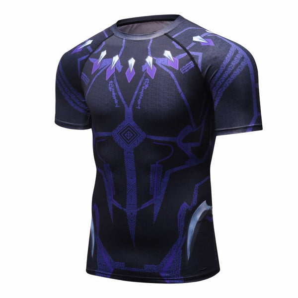 Black Panther Compression 'Civil War' Elite Short Sleeve Rashguard