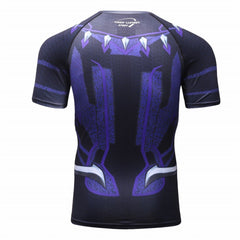 Black Panther Compression 'Civil War' Elite Short Sleeve Rashguard