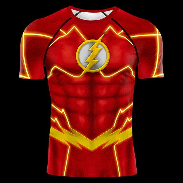 The Flash Compression 'New 52' Short Sleeve Rashguard