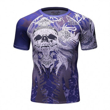 Shaman Skull Compression Elite Short Sleeve Rashguard