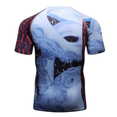 Shark Compression 'Octopus' Elite Short Sleeve Rashguard