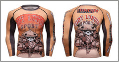 Panda Compression 'Kung Fu' Elite Long Sleeve Rashguard