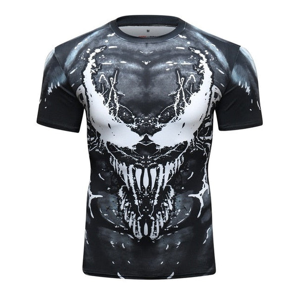 Venum Compression 'Sheer Carnage' Elite Short Sleeve Rashguard Set