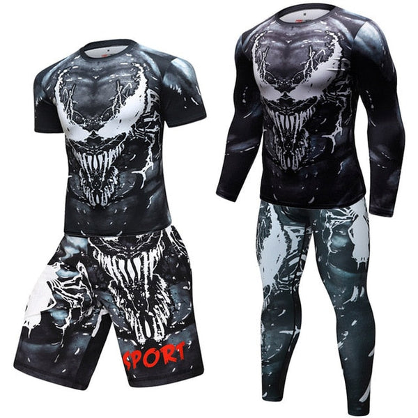 Venum Compression 'Sheer Carnage' Elite Full Rashguard Set