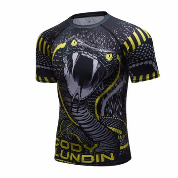 Compression Python Snake Elite Short Sleeve Rashguard