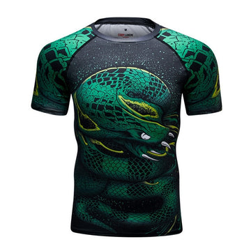 Viper Snake Compression Rashguard Fangs Elite Short Sleeve
