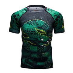 Viper Snake Compression 'Fangs' Elite Short Sleeve Rashguard